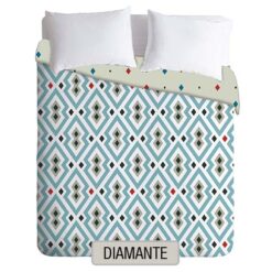 Acolchado Estampado Plata - Diamante