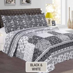 Cover Quilt Estampado - Black and White- BNLQUILT