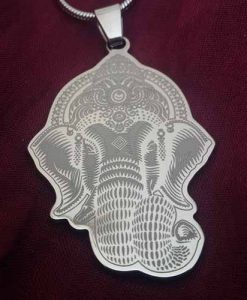 Collar Elefante de la Fortuna + Cadena 50 cm
