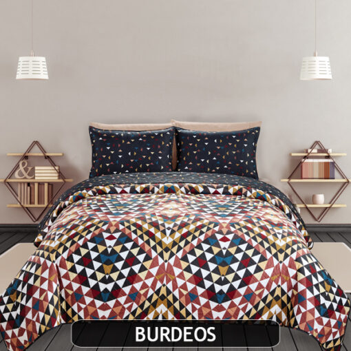 CUBRECAMA QUILT CON FUNDAS DE ALMOHADONES, DOBLE FAZ</br> <font color="grey", font size="1">MARCA: KAVANAGH</font> - Imagen 2