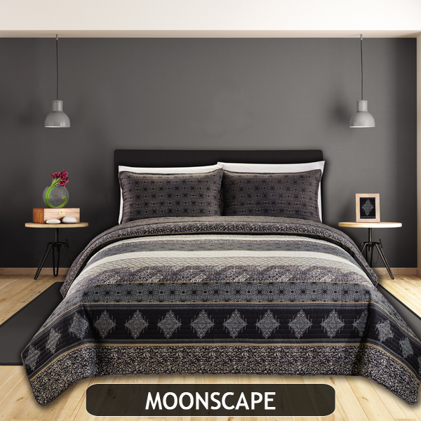 CUBRECAMA QUILT CON FUNDAS DE ALMOHADONES, DOBLE FAZ</br> <font color="grey", font size="1">MARCA: KAVANAGH</font> - Imagen 5