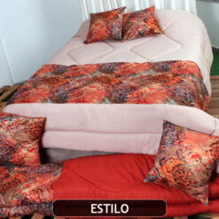 EDREDON JOLIE GUARDA ESTAMPADA C/FUNDAS DE ALM</br> <font color="grey", font size="1">MARCA: VIRIDIANA</font>