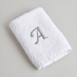 TOALLA ROSTRO BORDADA CON INICIALES</br> <font color="grey", font size="1">MARCA: DULCES SUEÑOS</br>CÓDIGO: SUETOA</font>