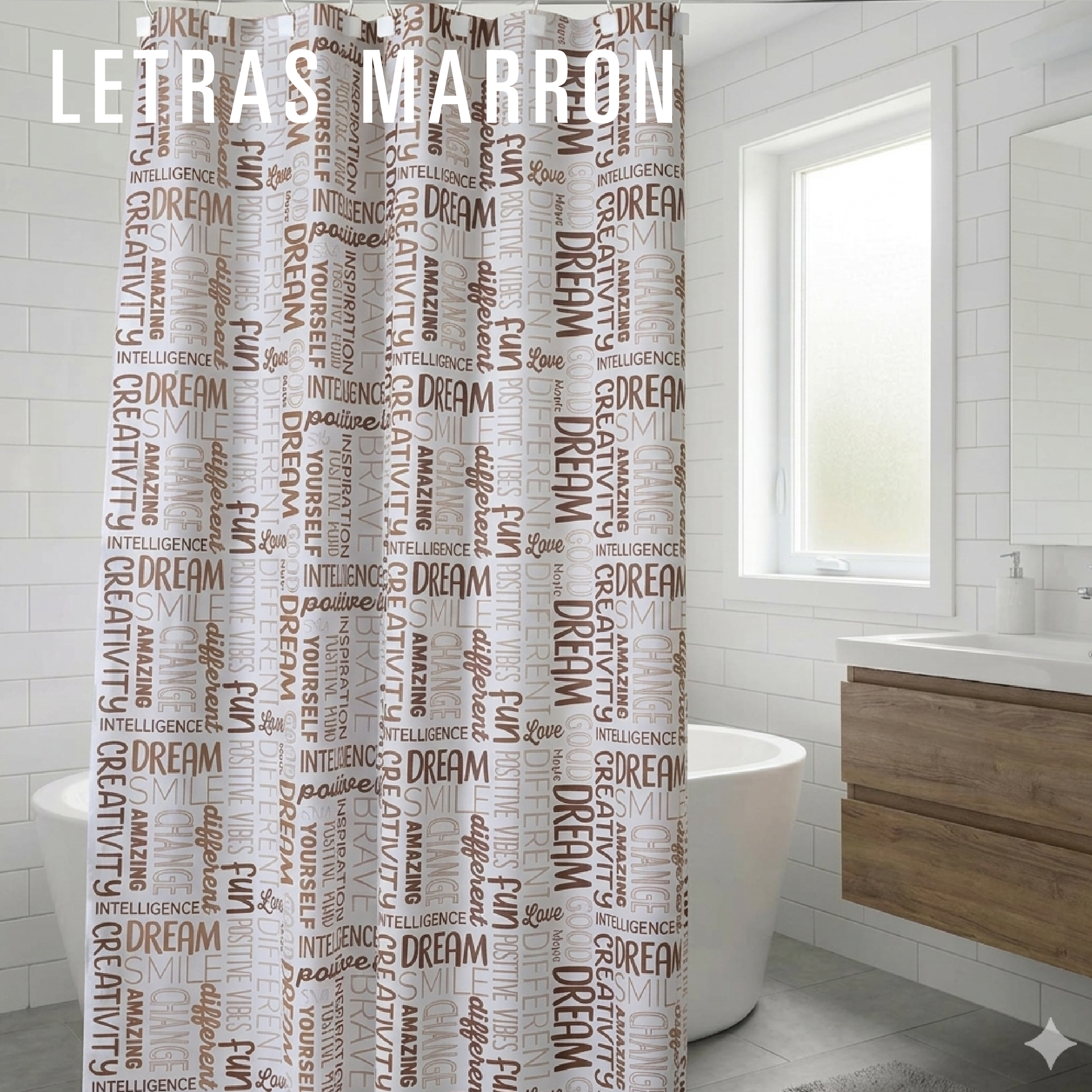 REDISEÑO WEB 2026 CORTINAS DE BAÑO LETRAS MARRON