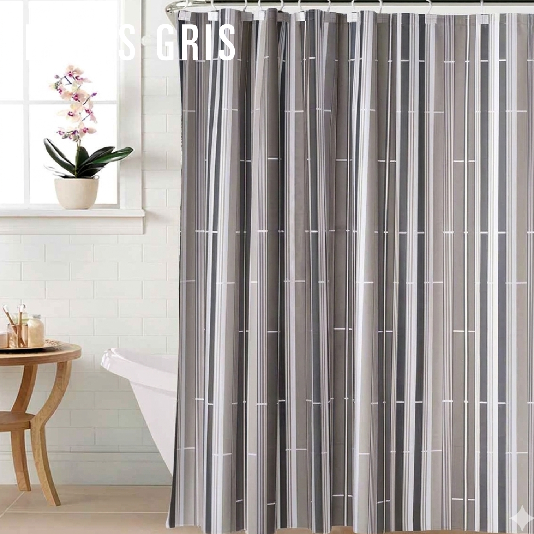 REDISEÑO WEB 2026 CORTINAS DE BAÑO RAYAS GRIS