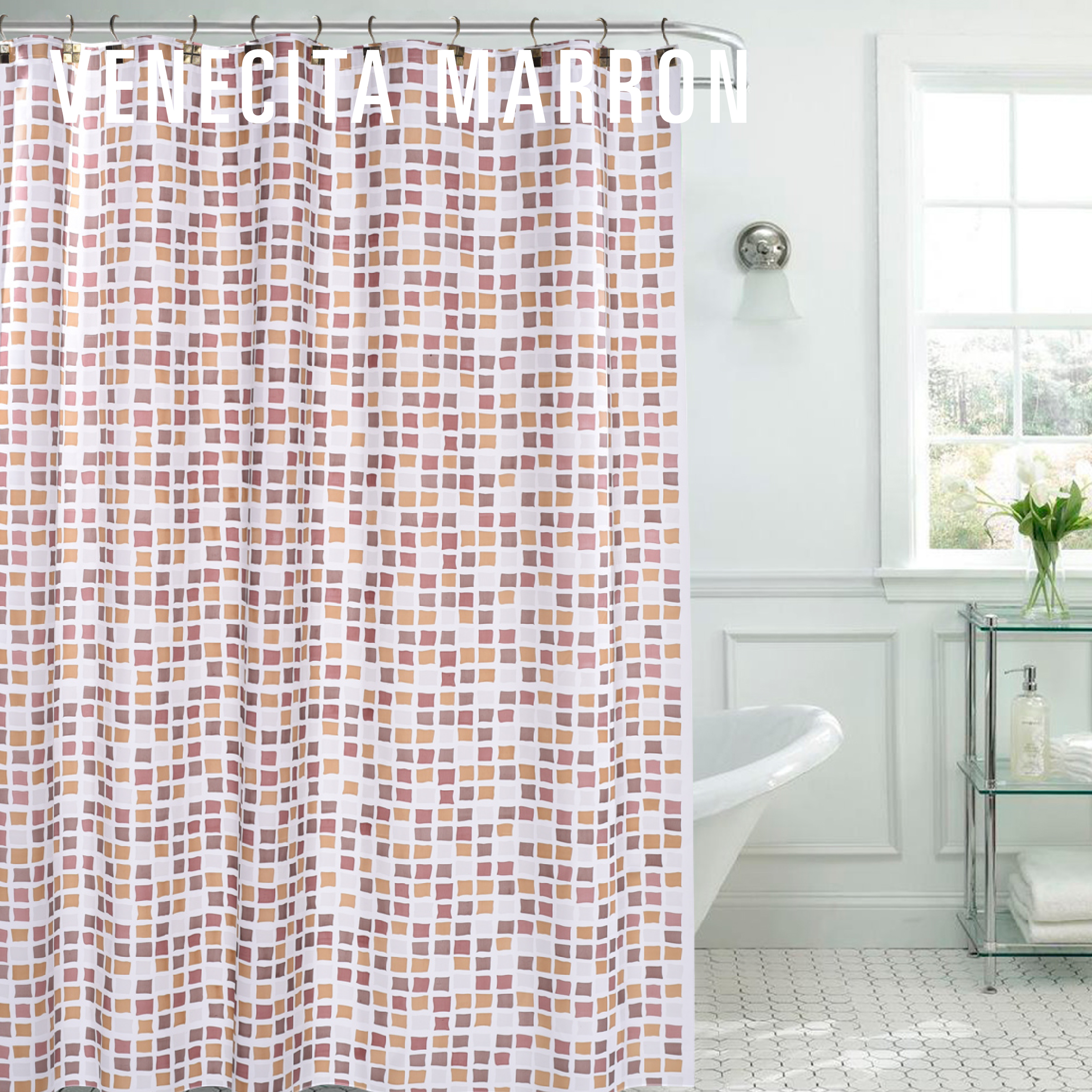 REDISEÑO WEB 2026 CORTINAS DE BAÑO VENECITA MARRON