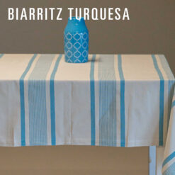 REDISEÑO WEB 2026 MANTELES & ACCESORIOS BIARRITZ TURQUESA